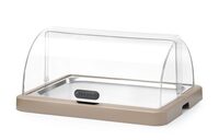 Hendi Uniq koeldisplay beige met open rolltop deksel