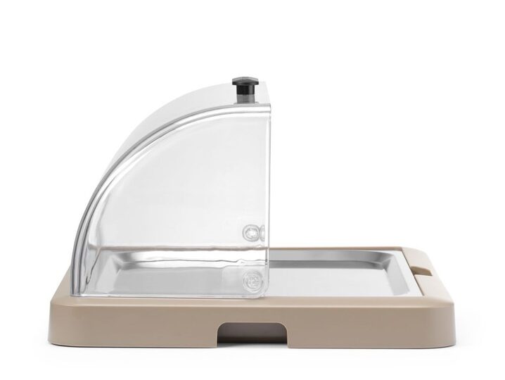 Losse onderdelen van de Hendi Uniq koeldisplay beige