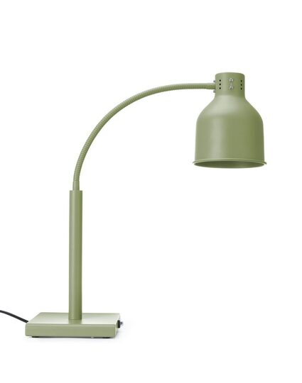 Flexibele groene warmtelamp van Hendi voor warmhoudpresentatie