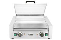 Professionele Hendi worstrolgrill met twee zones en energiebesparend deksel