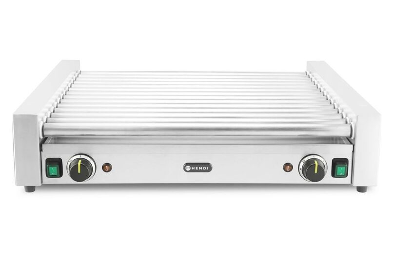 Professionele zilveren worstrolgrill XL 2000W