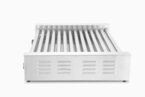 Detail van de bediening van de Hendi worstrolgrill XL
