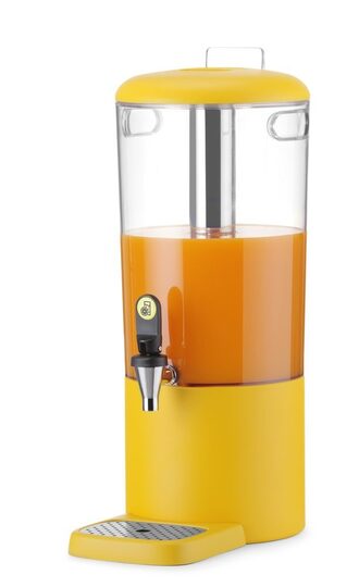 Hendi Sapdispenser Uniq 8 liter in de kleur geel