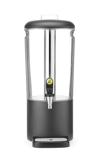 Stijlvolle zwarte sapdispenser voor ontbijtbuffet