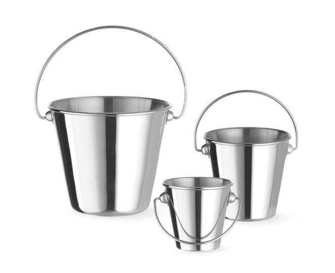 Complete set Hendi RVS emmers voor professionele presentatie