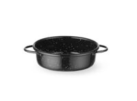 Hendi Fuente braadpan geëmailleerd zwart 12cm voor horeca