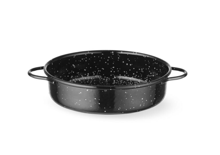 Hendi Fuente geëmailleerde zwarte braadpan 140mm