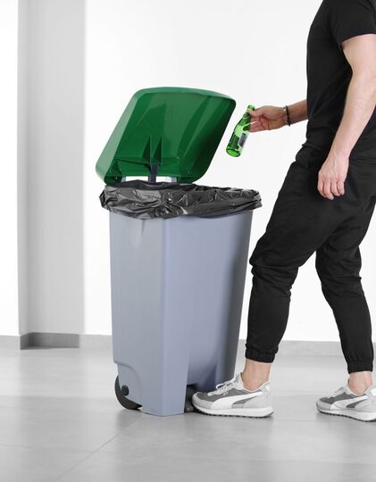 Groene deksel voor professionele Hendi afvalbak