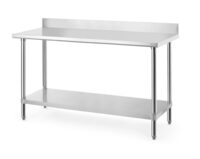 Hendi werktafel met spatrand 1600x600mm voor professionele horecakeuken