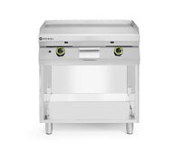Hendi gladde gasgrillplaat met onderkast 800x700mm