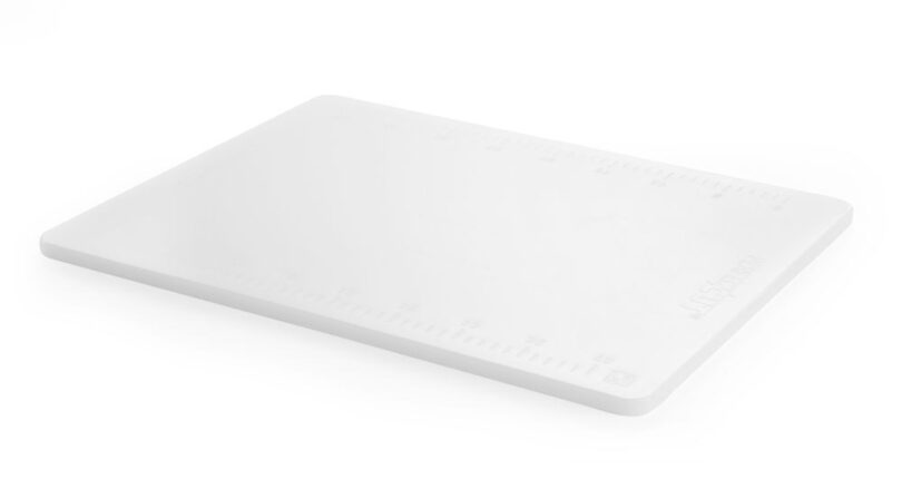 Detailopname van de duurzame witte Hendi snijplank