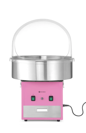 Bovenaanzicht van de Hendi suikerspinmachine kom