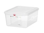 Hendi GN container 1/2 polypropyleen 10 liter transparant voor professionele horeca