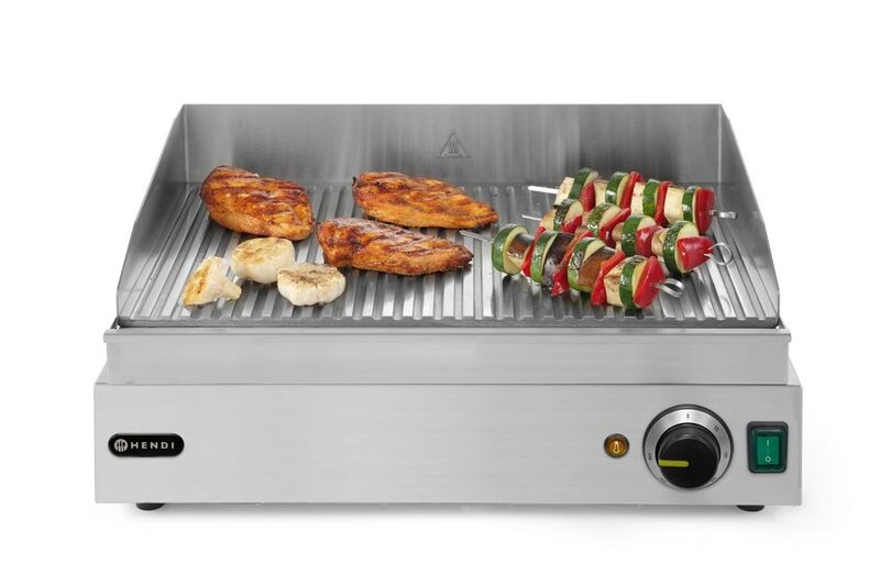Hendi Profi Line geribbelde bakplaat 52x33 cm voor horeca
