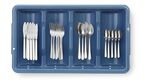 Blauwe Hendi bestekbak met dienblad voor horeca