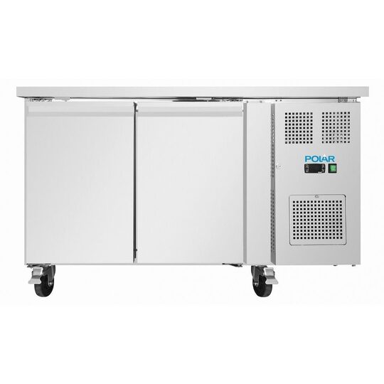 Vooraanzicht van de Polar U-Series slanke koelwerkbank UA105