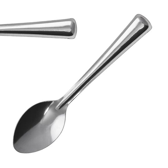Set van 12 budget theelepels 135mm voor de horeca