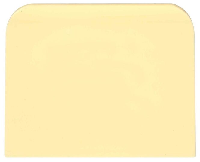 Duurzame kunststof deegschraper 12x10 cm van Hendi