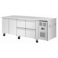 Detailopname van de lades van de Polar U-Series koelwerkbank