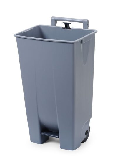 Professionele Hendi afvalbak 120 liter lichtgrijs