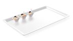 Lage witte buffettray 20mm melamine Hendi