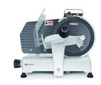 Zijaanzicht van de Hendi 250mm snijmachine voor professionele keukens