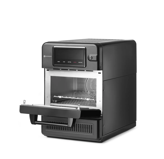 Hendi High Speed Oven CombiTurbo 18 liter zwart – professionele horeca combi-oven voor snelle bereiding