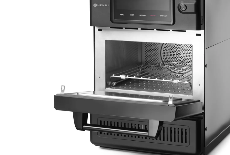 Hendi High Speed Oven CombiTurbo 18 liter zwart – professionele horeca combi-oven voor snelle bereiding