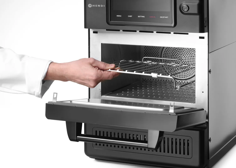 Hendi High Speed Oven CombiTurbo 18 liter zwart – professionele horeca combi-oven voor snelle bereiding
