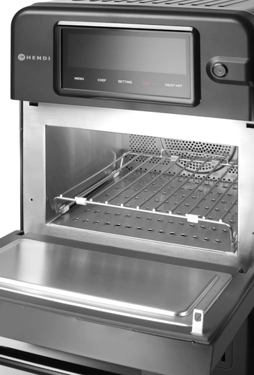 Hendi High Speed Oven CombiTurbo 18 liter zwart – professionele horeca combi-oven voor snelle bereiding