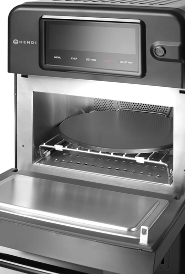 Hendi High Speed Oven CombiTurbo 18 liter zwart – professionele horeca combi-oven voor snelle bereiding