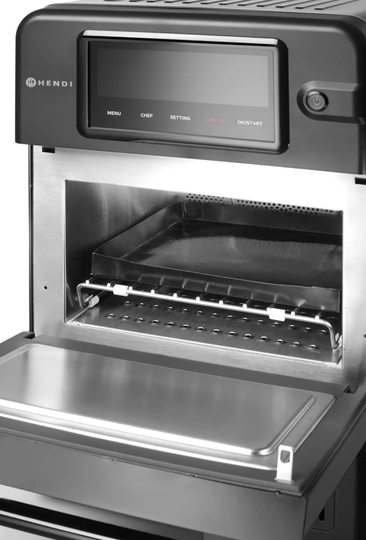 Hendi High Speed Oven CombiTurbo 18 liter zwart – professionele horeca combi-oven voor snelle bereiding