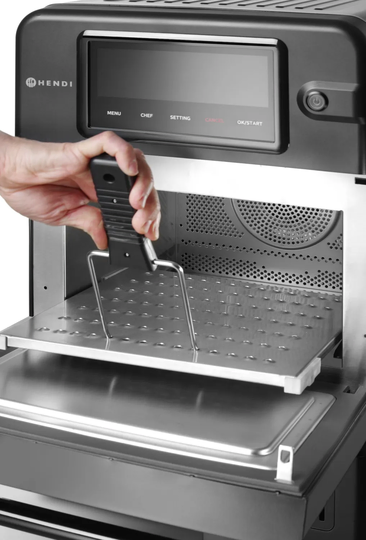 Hendi High Speed Oven CombiTurbo 18 liter zwart – professionele horeca combi-oven voor snelle bereiding