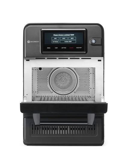Hendi High Speed Oven CombiTurbo 18 liter zwart – professionele horeca combi-oven voor snelle bereiding