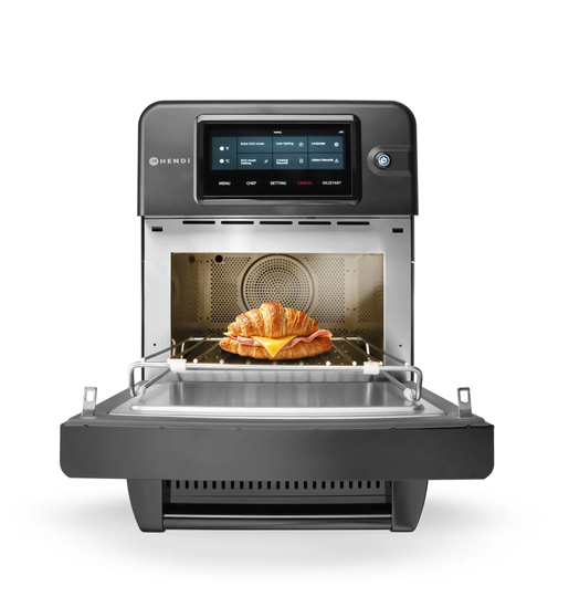 Hendi High Speed Oven CombiTurbo 18 liter zwart – professionele horeca combi-oven voor snelle bereiding