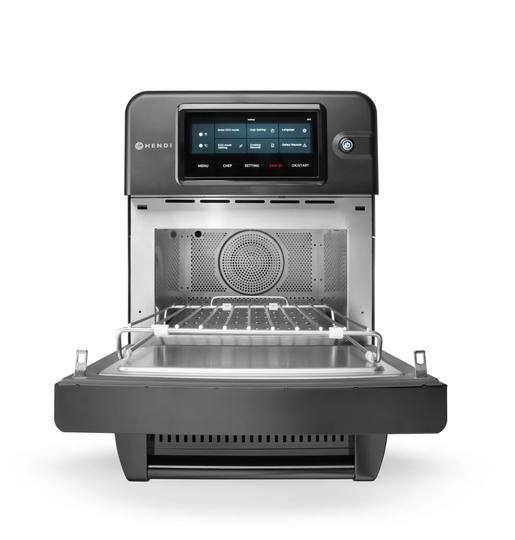 Hendi High Speed Oven CombiTurbo 18 liter zwart – professionele horeca combi-oven voor snelle bereiding