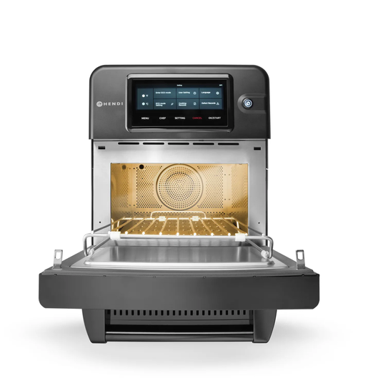 Hendi High Speed Oven CombiTurbo 18 liter zwart – professionele horeca combi-oven voor snelle bereiding