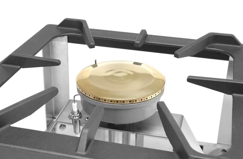 Maximale hitte: De 6,7 kW brander zorgt voor een efficiënte warmteverdeling, zelfs bij pannen met een grote diameter.