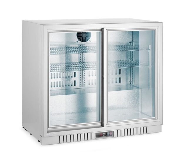 Ruim interieur van de Hendi 150 liter backbar koelkast