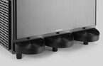 Close-up van de tapkranen van de Hendi slush machine 3x12 liter