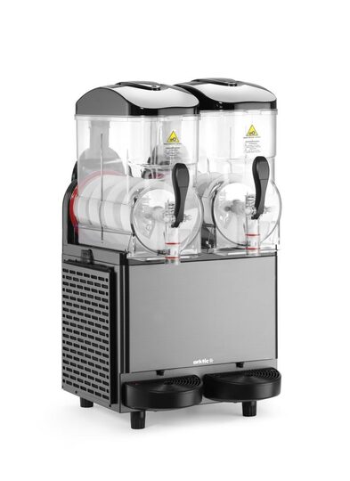 Professionele Arktic by Hendi slush machine 2x12 liter zwart