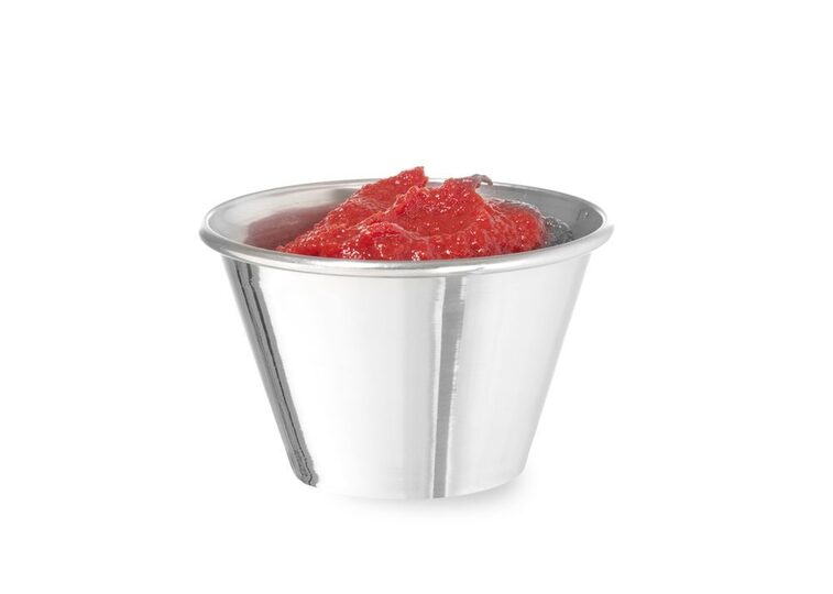 Set van 12 Hendi RVS sausbakjes stapelbaar