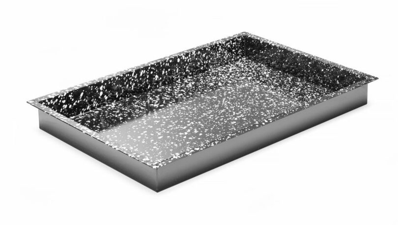 Hendi geëmailleerde tray zwart 60x40x6 cm voor professionele presentatie