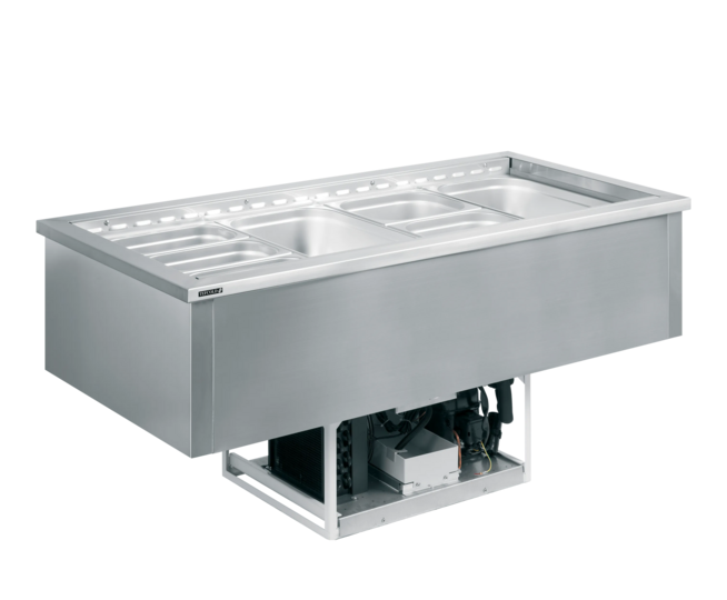 Deze unit is geschikt voor GN-bakken tot maar liefst 150 mm diep, ideaal voor grotere volumes.