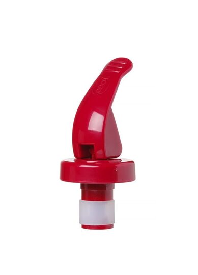 Detail van de rode Hendi flessenstop