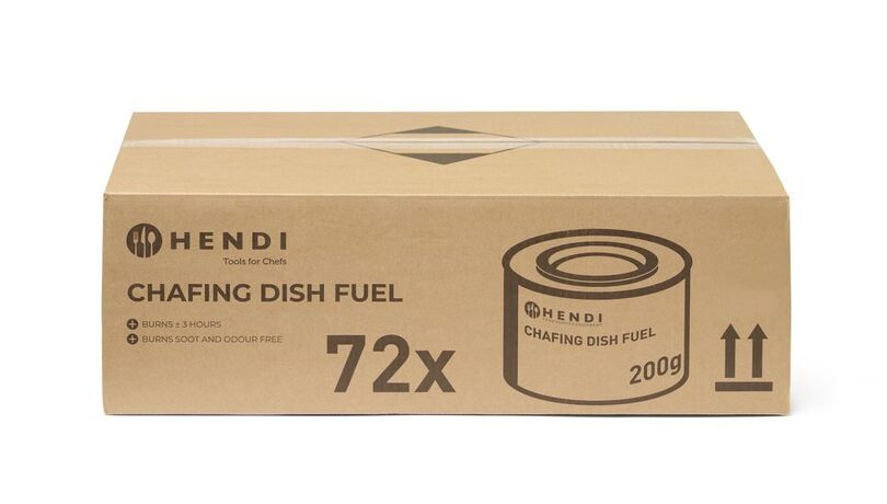 Hendi brandpasta blikje van 200 gram voor chafing dishes