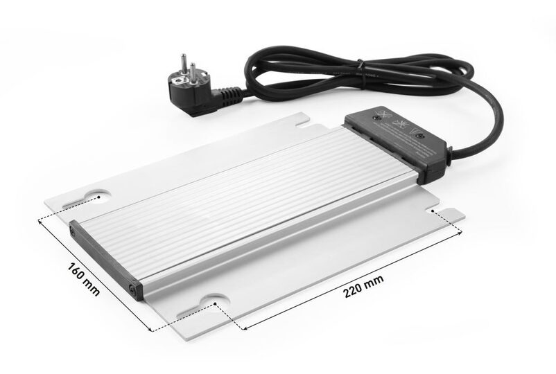 Technische tekening en afmetingen van Hendi verwarmingselement 809709