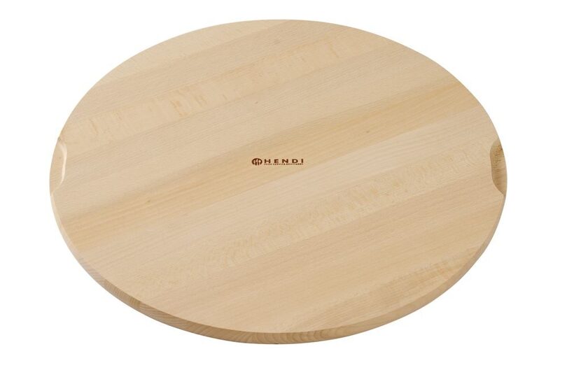 Ronde houten serveerplank voor pizza's met een diameter van 45 cm