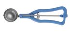 Professionele Hendi portioneerlepel met blauwe handgreep