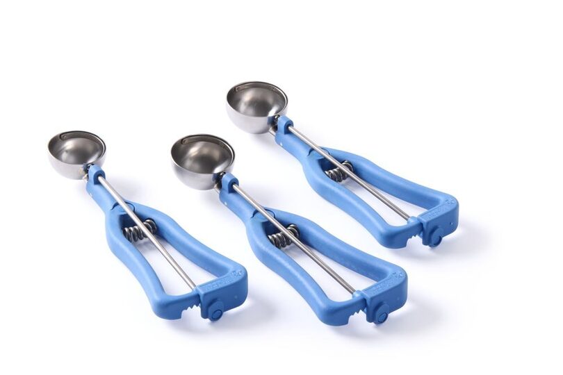 Assortiment Hendi portioneerlepels in diverse kleuren en maten